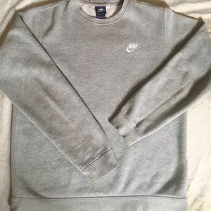 NIKE sweatshirt grey unisex